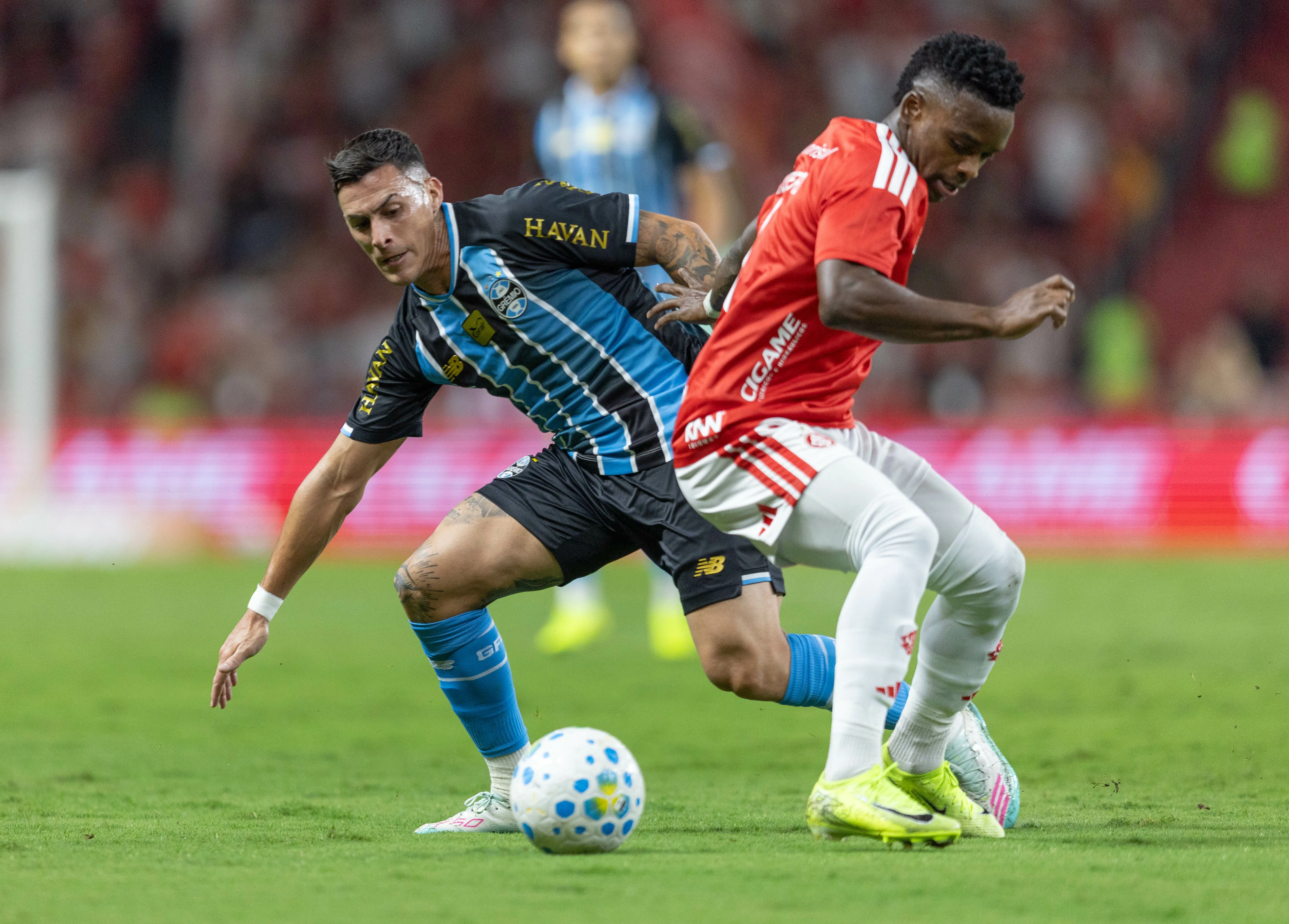 Internacional ficou no empate em 0 a 0 com o Grêmio na última rodada do Brasileirão. Foto: Liamara Polli/AGIF