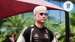 Luiz Araújo jogador do Flamengo durante viagem com a delegação