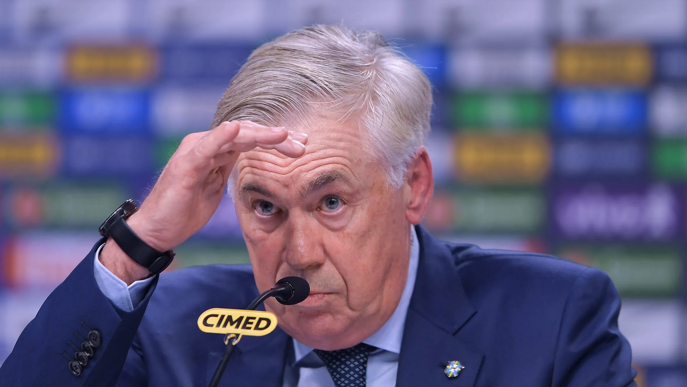 Carlo Ancelotti, técnico da Seleção Brasileira,