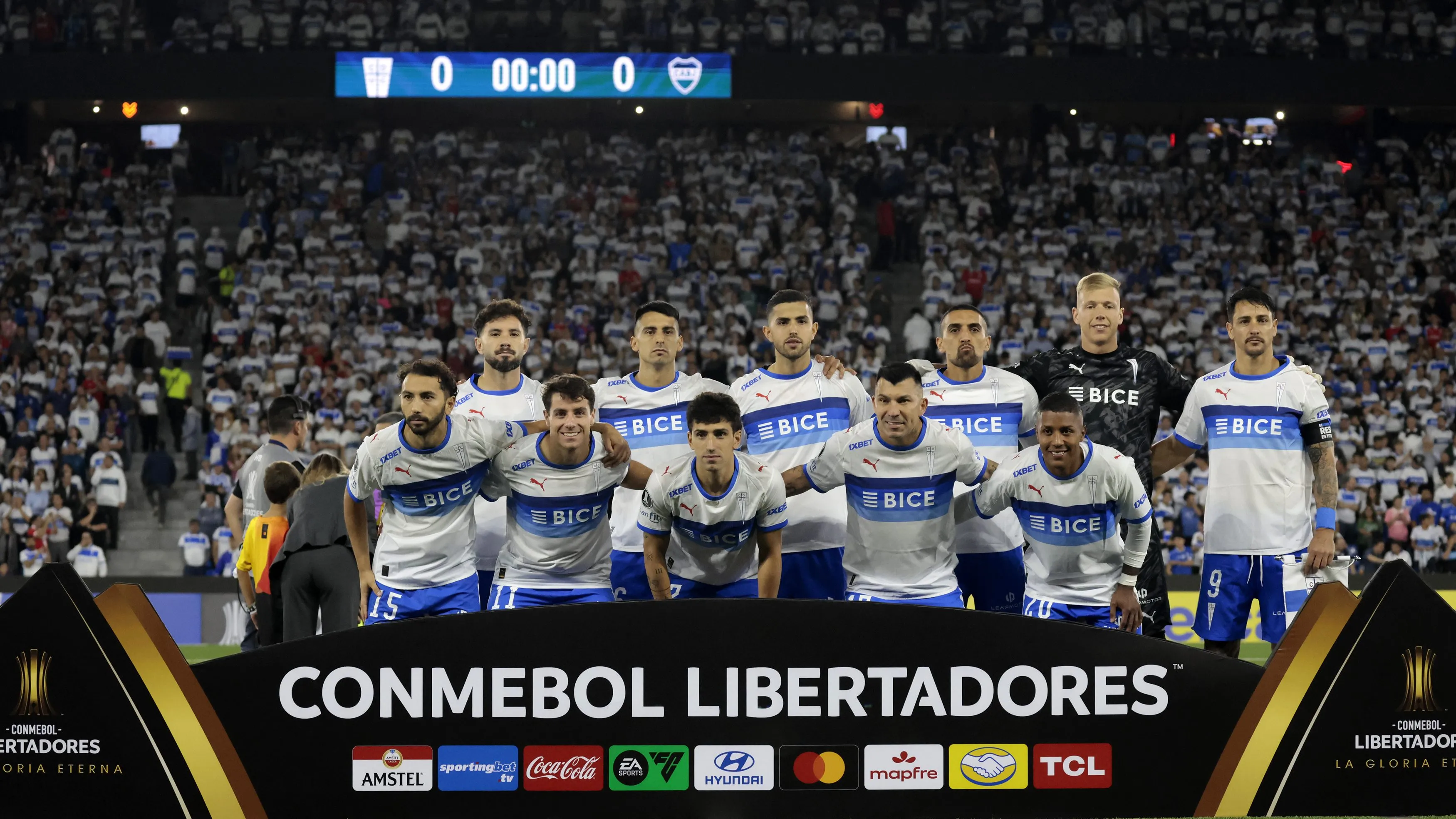 Universidad Católica pela Libertadores. (Photo by Geraldo Caso Bizama/Getty Images)
