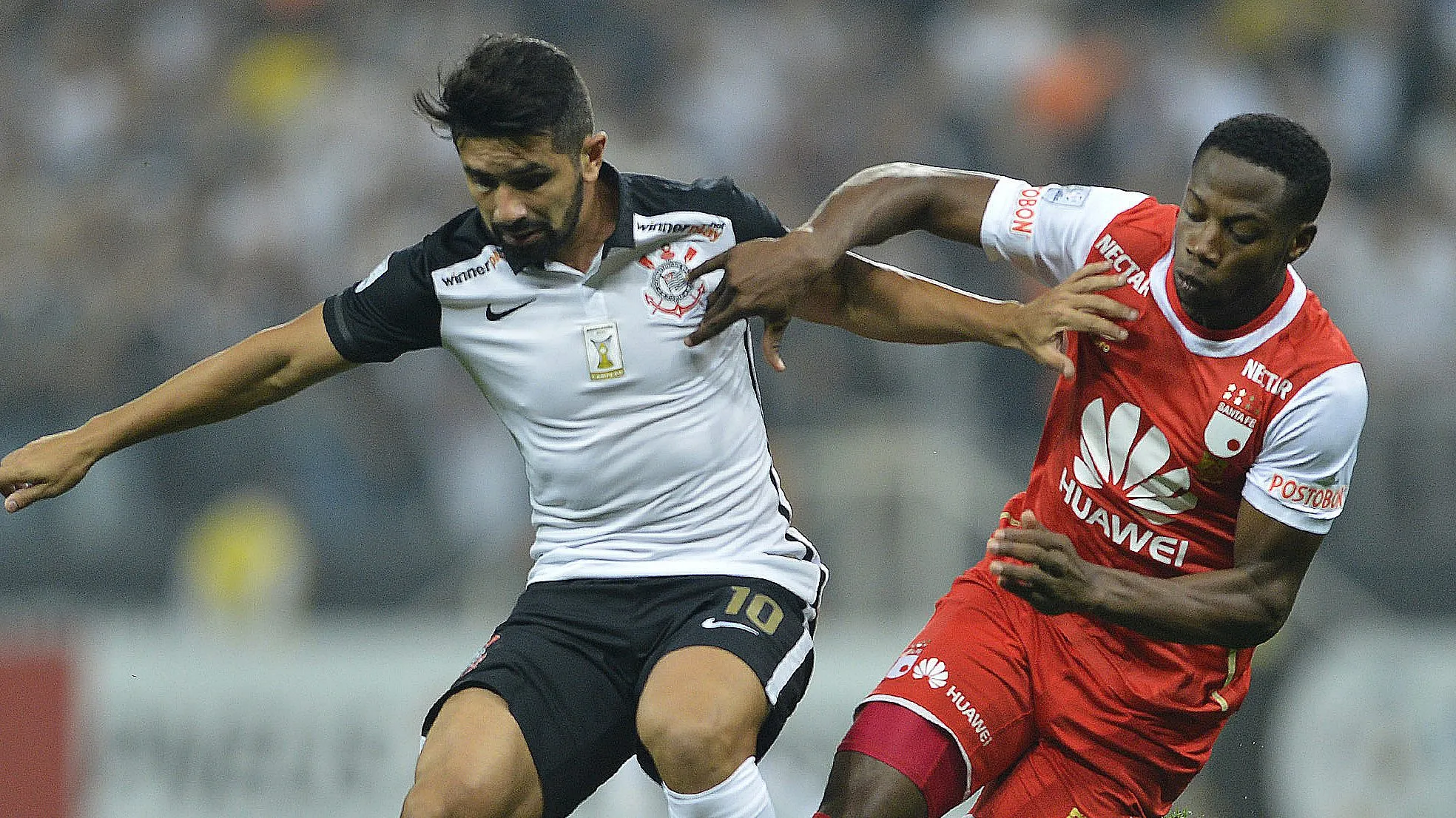 Corinthians x Santa Fé pela Libertadores de 2016. Foto: Mauro Horita/AGIF