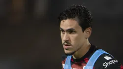 Pedro durante partida contra o Bragantino.