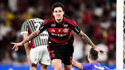Pedro comemora seu gol em Fluminense x Flamengo. Fotos: Gilvan de Souza/Flamengo