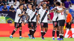 Andrés Gómez jogador do Vasco comemora seu gol durante partida contra o Remo no estadio Mangueirao pelo campeonato Brasileiro A 2026. Foto: Fernando Torres/AGIF