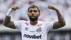 Gabigol em campo no Santos FC.