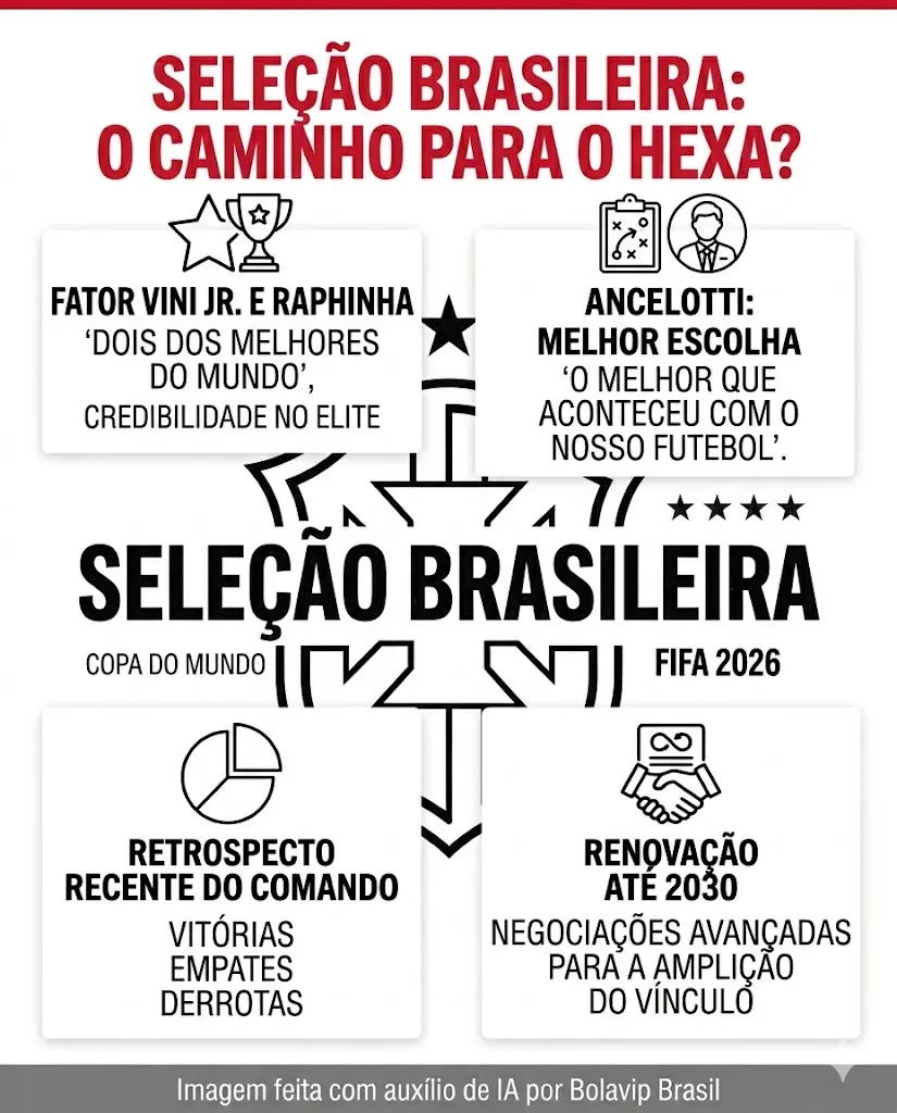 Infográfico - Foto: gerada com auxílio de IA pelo Bolavip Brasil.