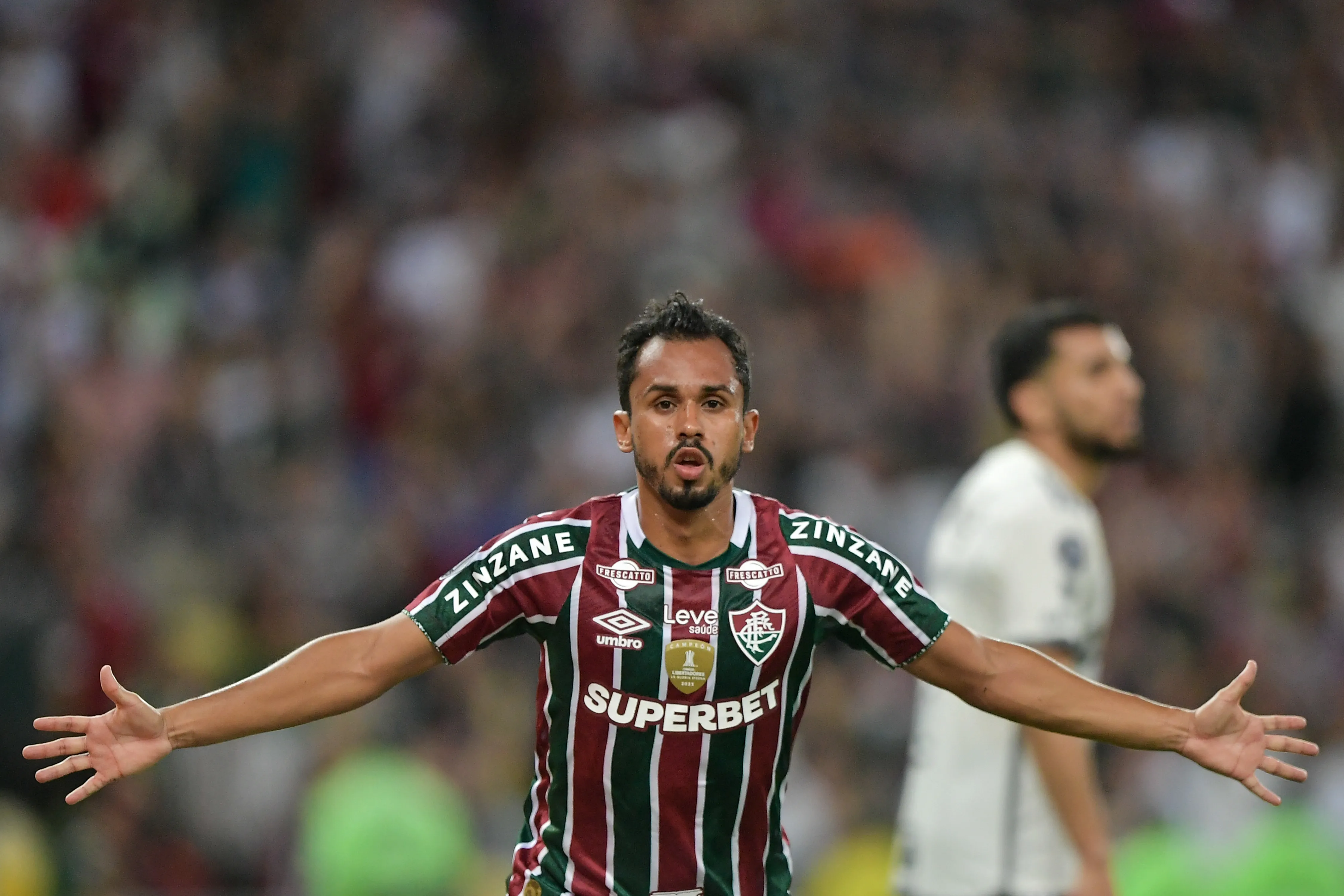 Fluminense venceu o Atlético-MG na última partida no Maracanã pela Libertadores, em 2024. Foto: AGIF
