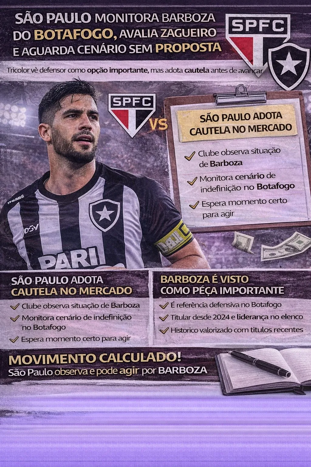 Ilustração de jogador(a) de futebol em imagem gerada por inteligência artificial – ChatGPT