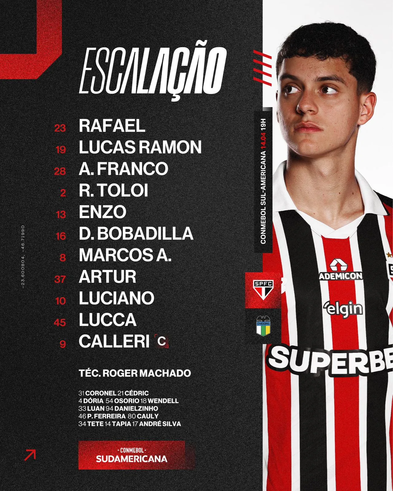 Foto: Reprodução/X São Paulo FC.