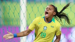 Tainá Maranhão marca contra a Zâmbia. Foto: Reprodução/Redes Sociais