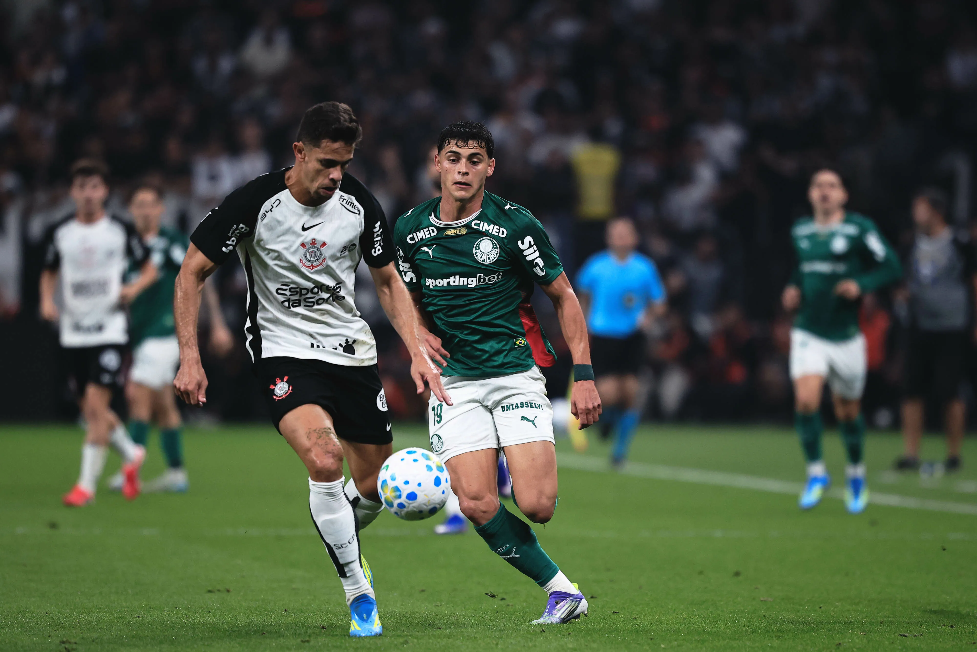 Corinthians vem de empate com o Palmeiras na Neo Química Arena. Foto: Ettore Chiereguini/AGIF