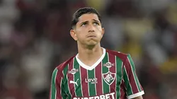 Savarino durante partida do Flu no Maracanã