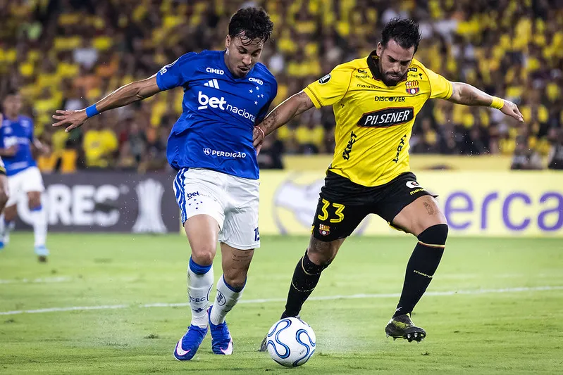 Cruzeiro venceu o Barcelona de Guayaquil em estreia na Libertadores 2026. Foto: Gustavo Aleixo/Cruzeiro