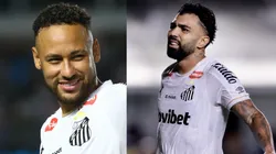 Neymar e Gabigol disputam o protagonismo no Santos - Fotos: Mauricio De Souza/AGIF e Marcello Zambrana/AGIF