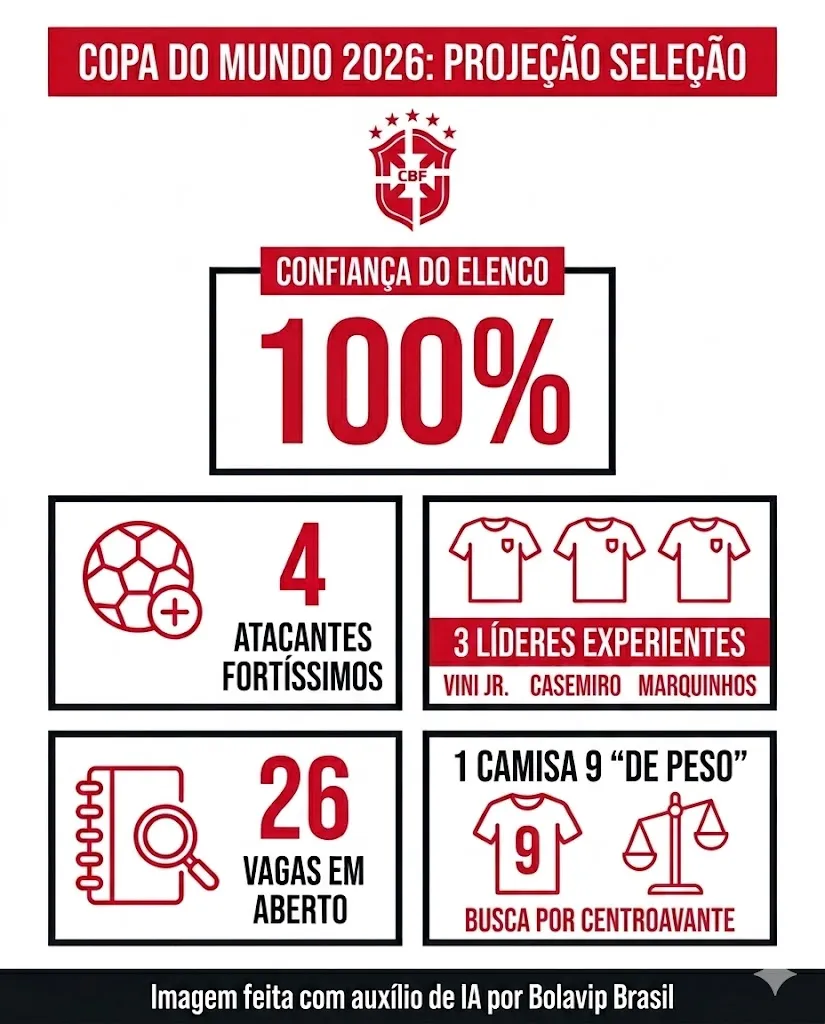 Infográfico - Foto: gerada com auxílio de IA pelo Bolavip Brasil.