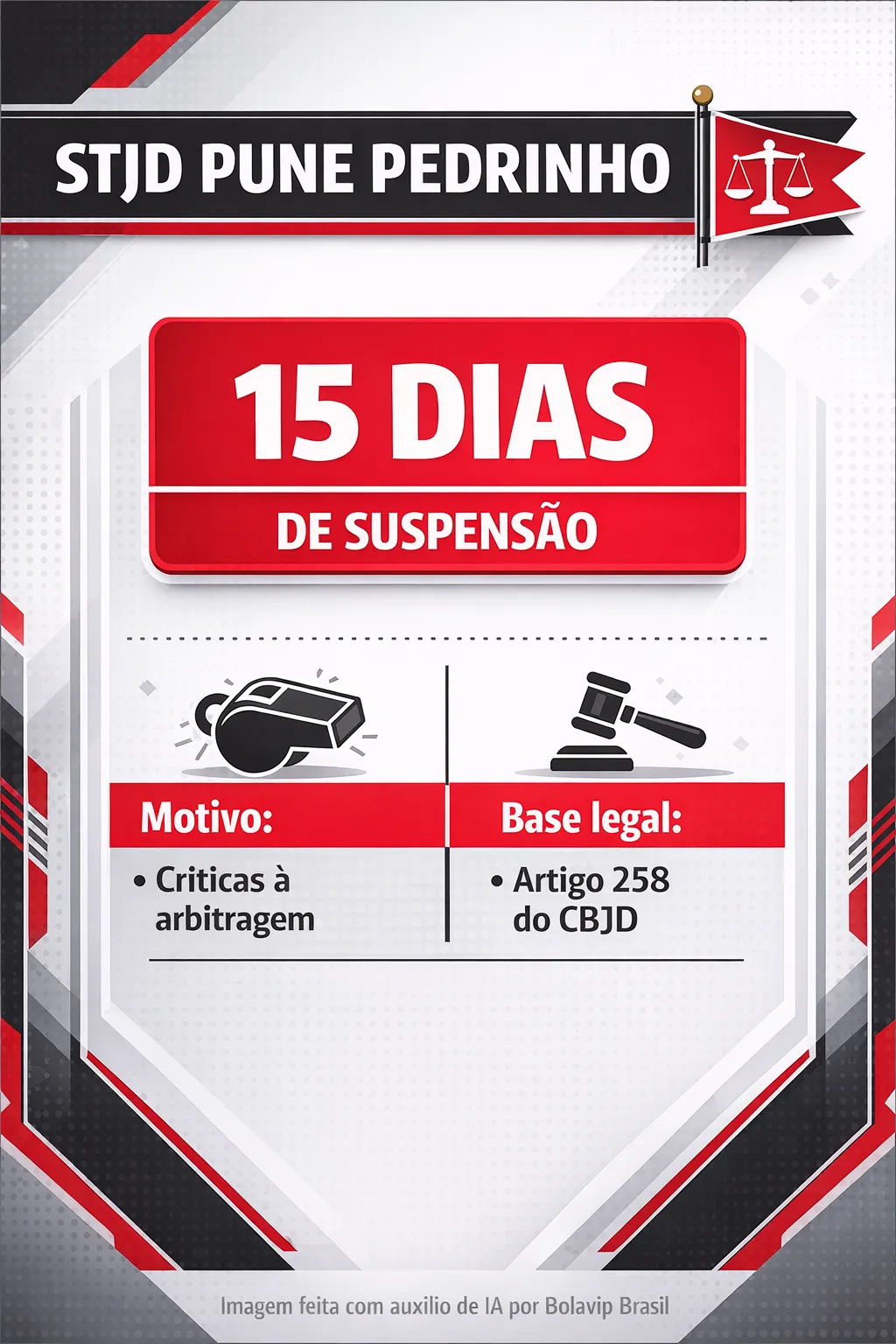 Infográfico Pedrinho STJD