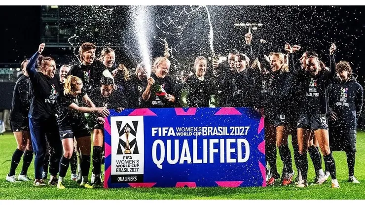Nova Zelândia classificada para Copa 2027. Foto: Reprodução/@fifawomensworldcup