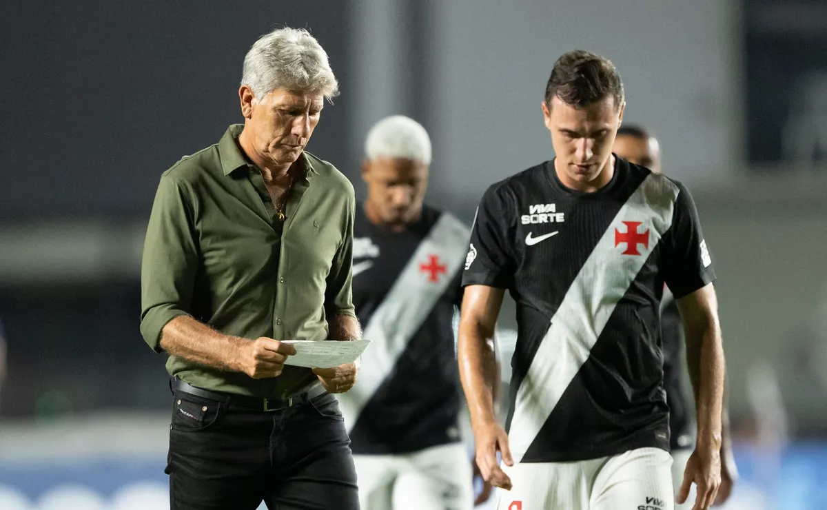 Vasco entra em nova sequência sem vitórias e repete cenário crítico com Renato Gaúcho