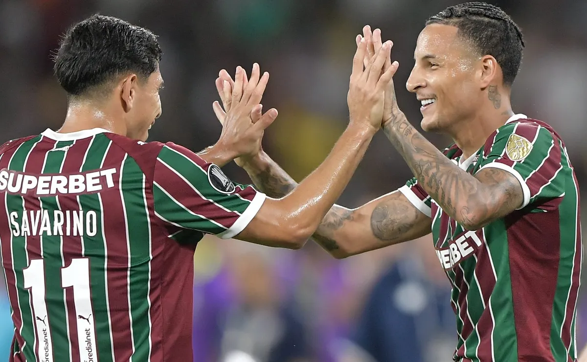 Guilherme Arana marca cedo e abre o placar para o Fluminense contra o Independiente Rivadavia
