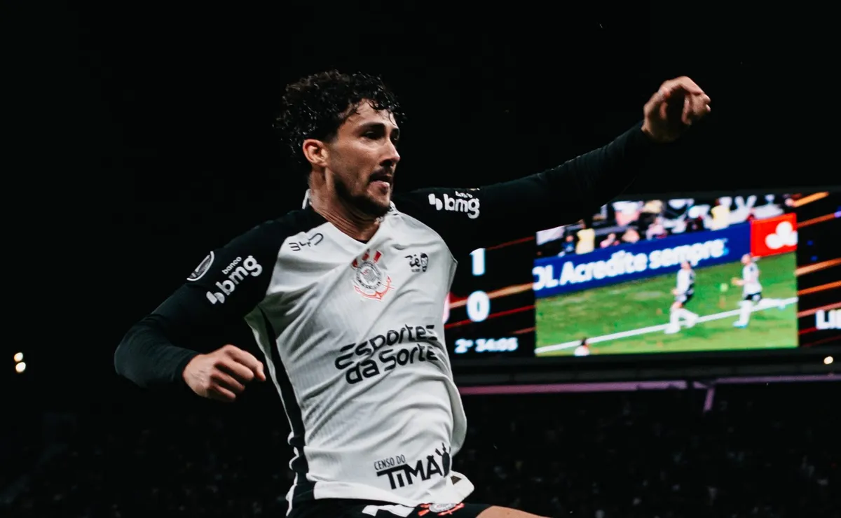 Gustavo Henrique marca golaço improvável pelo Corinthians e web se rende ao lance da Libertadores