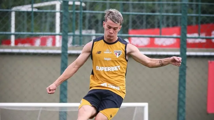 Igor Felisberto em treino do São Paulo — Foto: Divulgação / São Paulo