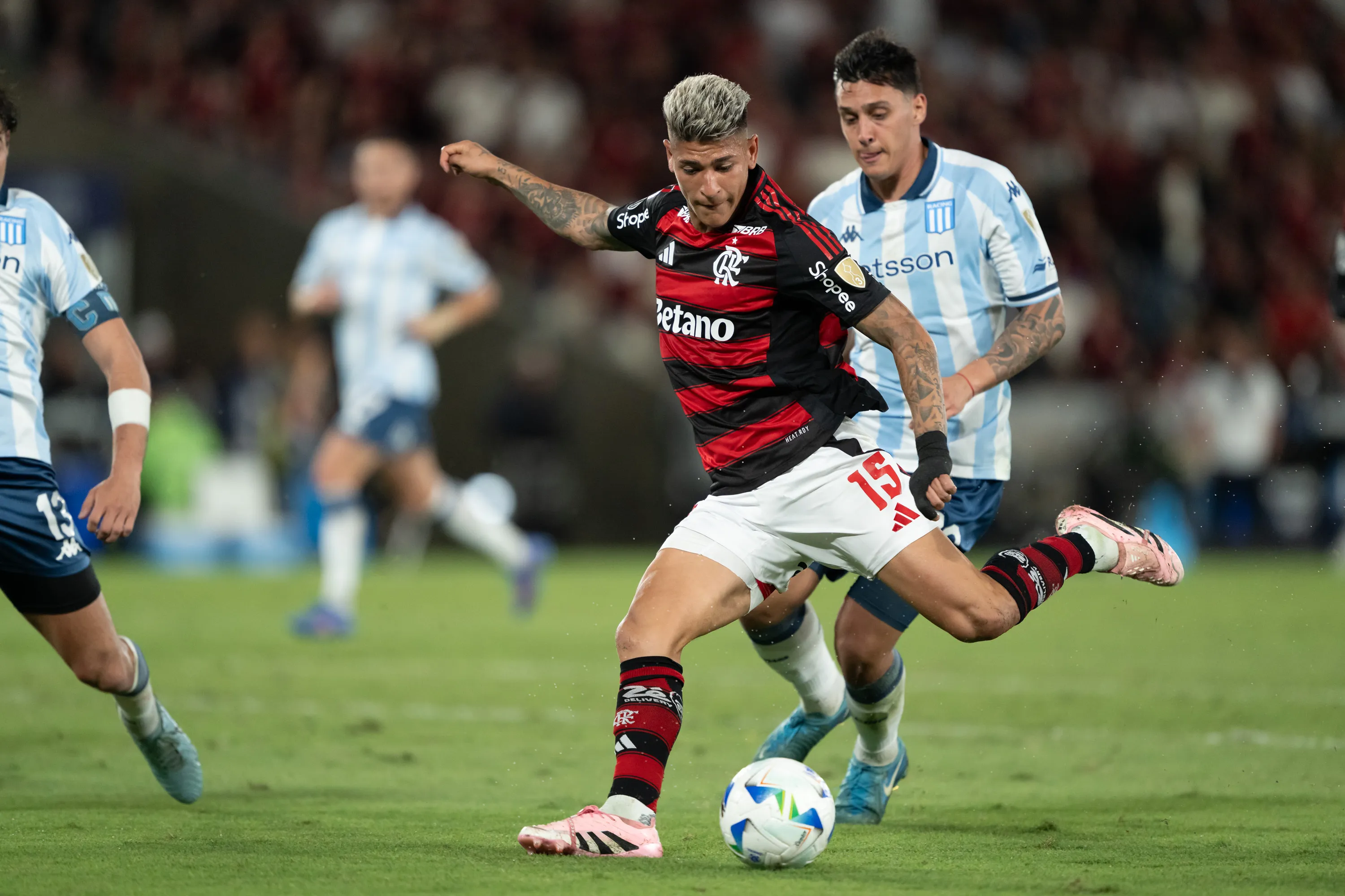 Flamengo venceu o Racing na última partida no Maracanã pela Libertadores. Foto: Jorge Rodrigues/AGIF