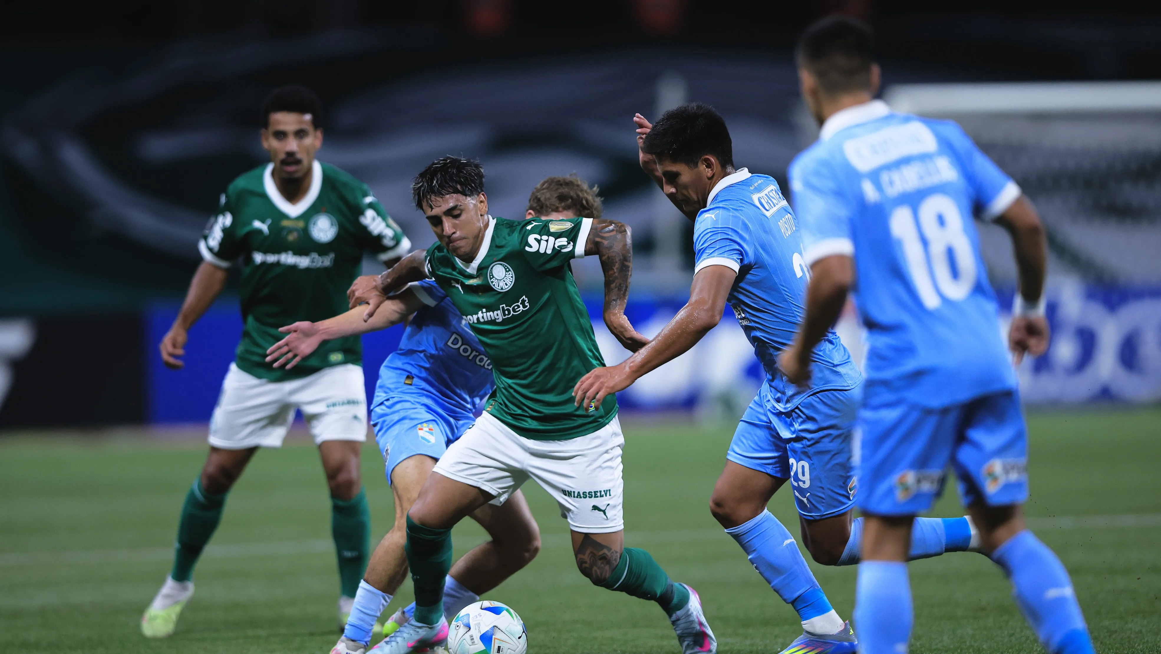Sporting Cristal no Aliianz. Foto: Ettore Chiereguini/AGIF