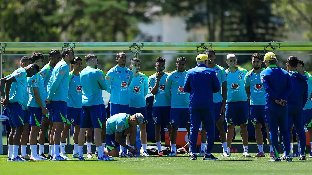 Brasil com Ancelotti. Foto: Buda Mendes/Getty Images