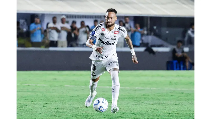 Neymar (Santos) durante jogo contra o Recoleta, no dia 14.04.2026. Foto: Marco Buenavista/Sports Press Photo