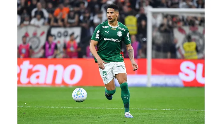 Murilo (Palmeiras) durante jogo contra o Corinthians, no dia 12.04.2026. Foto: Arena LTDA/Alamy Live News