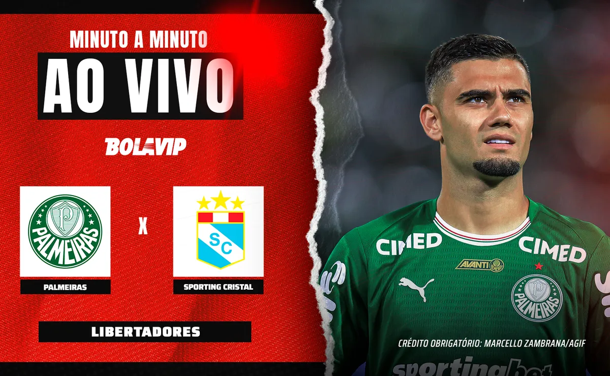 Palmeiras x Sporting Cristal AO VIVO – Onde assistir jogo em tempo real pela Libertadores