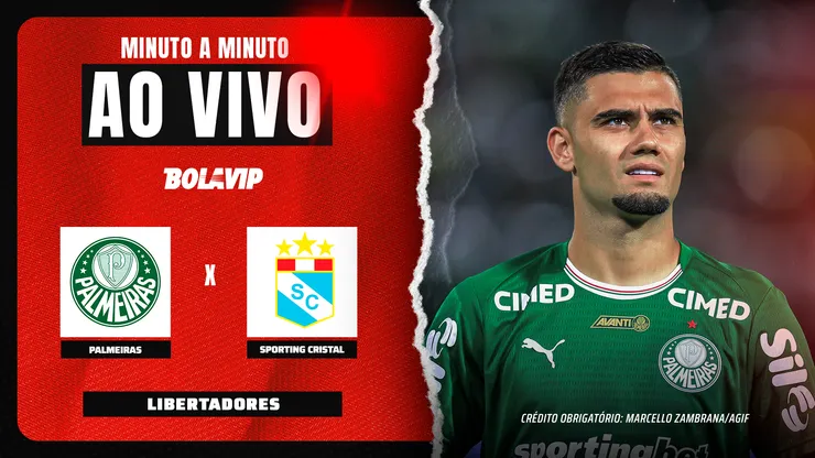 Palmeiras x Sporting Cristial - Acompanhe ao vivo pela Libertadores 2026