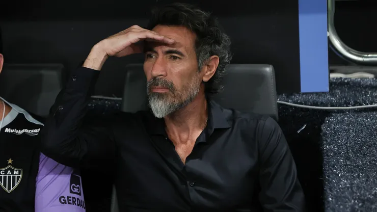 Eduardo Dominguez jogador do Atletico durante partida contra o Juventude no estadio Arena MRV pelo campeonato Copa Sul-Americana 2026.