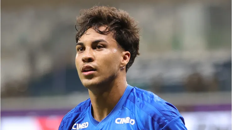 - Kaio Jorge jogador do Cruzeiro comemora seu gol durante partida contra o Atletico no estadio Mineirao pelo campeonato Mineiro 2026.
