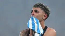Gastón Martirena comemorando vitória do Racing contra o Corinthians em 2024.