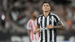 Joaquin Correa jogador do Botafogo comemora seu gol durante partida contra o Bangu no estadio Engenhao pelo campeonato Carioca 2026. Foto: Thiago Ribeiro/AGIF
