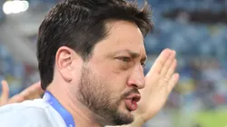 Arthur Elias em partida contra Zâmbia. Foto: Lívia Villas Boas/CBF