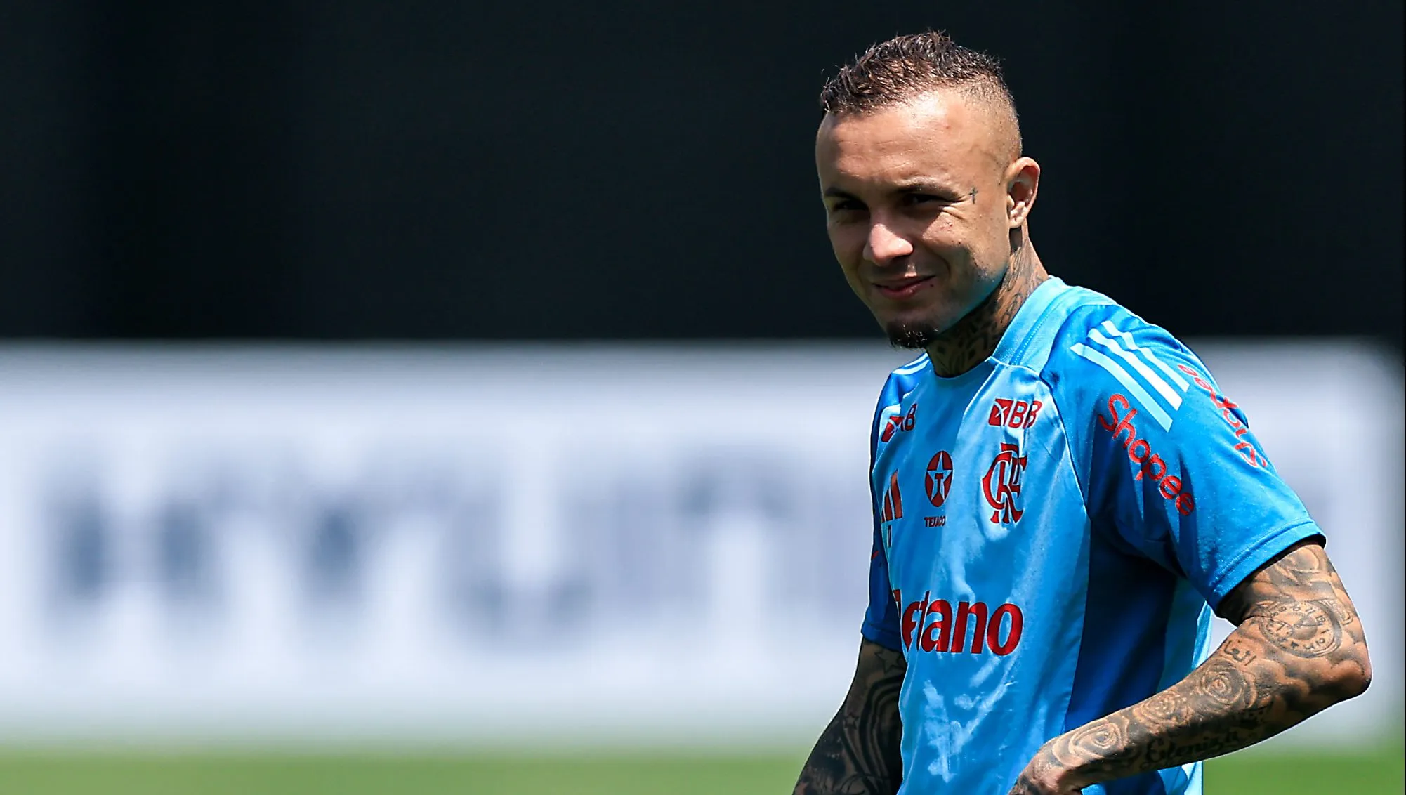 Cebolinha durante treino no Flamengo. Photo by Buda Mendes/Getty Images