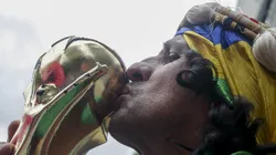 Torcedora brasileira. Foto: Suamy Beydoun/AGIF