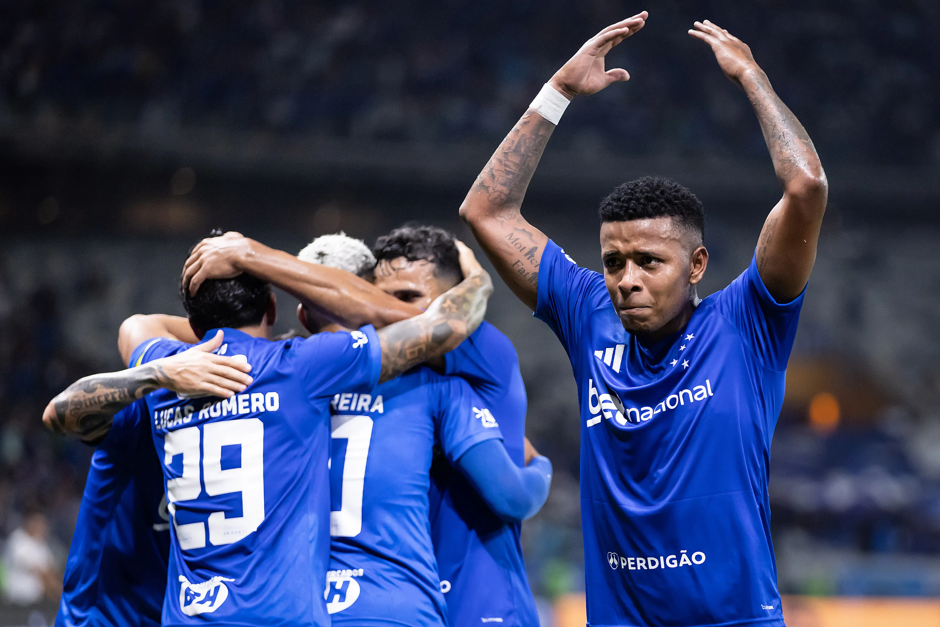 Cruzeiro x Grêmio, no Mineirão. Foto: Gustavo Aleixo/Cruzeiro