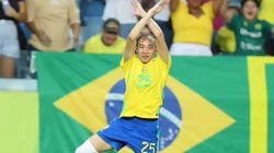 Aline Gomes marca o gol do título. Foto: Lívia Villas Boas/CBF