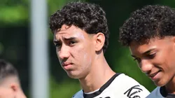 Bontempo durante treinamento do Peixão