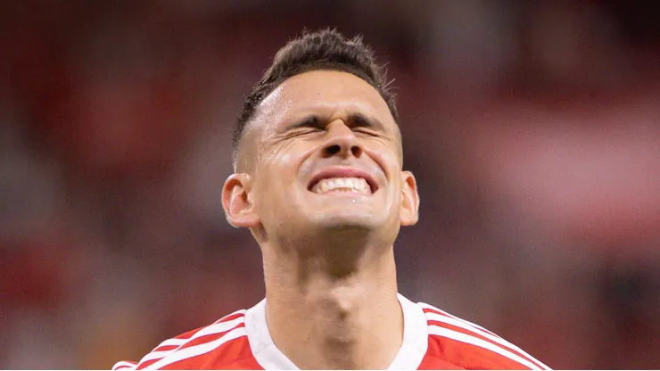 Borré durante partida do Inter no estadual. Maxi Franzoi/AGIF