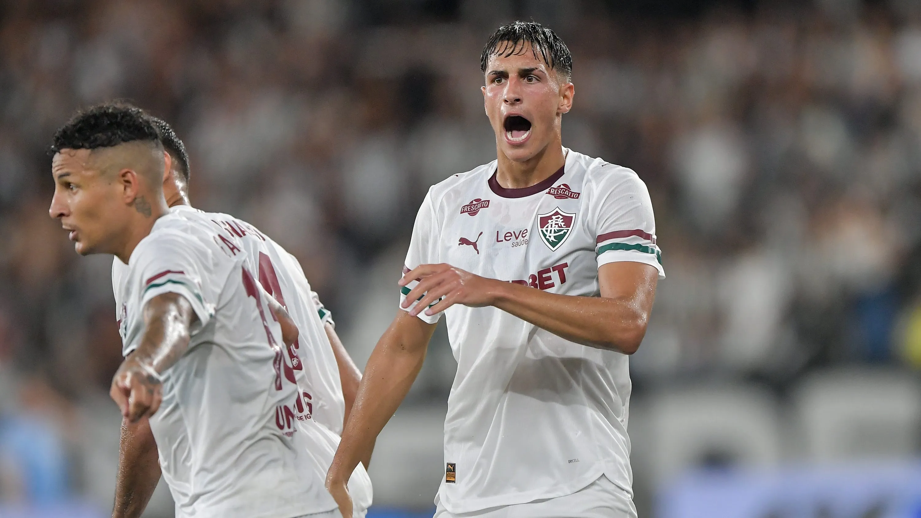 Bernal jogador do Fluminense durante partida contra o Botafogo no estadio Engenhao pelo campeonato Carioca 2026. Foto: Thiago Ribeiro/AGIF