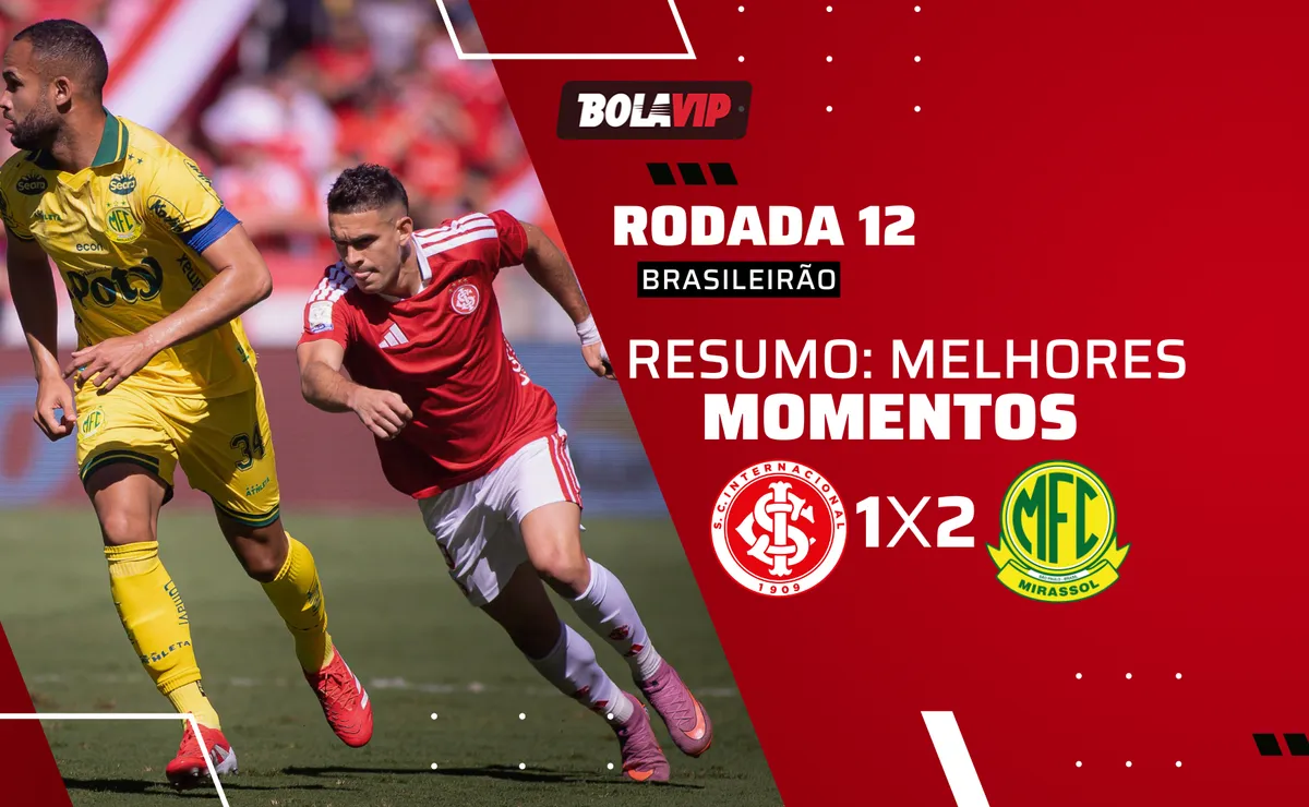 Inter 1 x 2 Mirassol: resumo completo do jogo pelo Brasileirão 2026