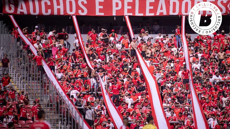 Torcida do Internacional durante partida contra Mirassol no estadio Beira-Rio pelo campeonato Brasileiro A 2026. Foto: Maxi Franzoi/AGIF