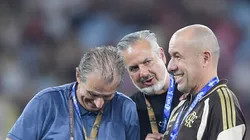 Boto, Bap e Jardim após título do Flamengo