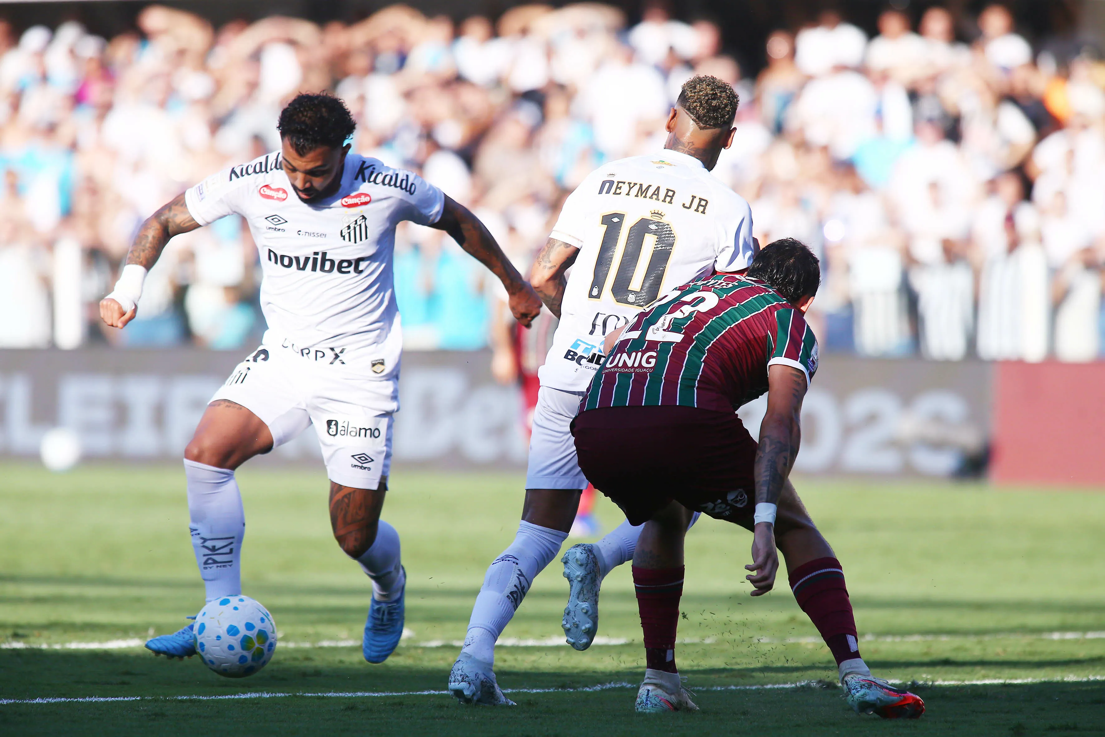 Santos x Fluminense. Foto: Mauricio De Souza/AGIF