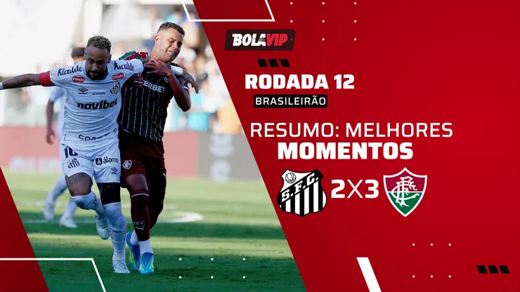 Santos 2 x 3 Fluminense. Foto: Mauricio De Souza/AGIF