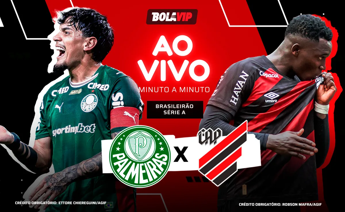 Palmeiras x Athletico-PR AO VIVO – 1 x 0 – Gustavo Gómez abre o placar pelo Brasileirão